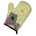 Carolines Treasures Easter Eggs Chow Chow Blue Oven Mitt BB6139OVMT